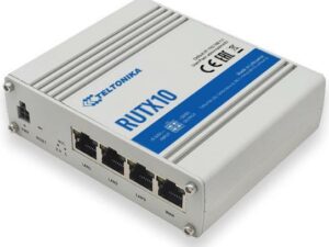 Teltonika RUTX10 - Wireless Router - 4-Port-Switch - GigE - Bluetooth 4,0, 802,11b/g/n/ac - Dual-Band - an DIN-Schiene montierbar (RUTX10000000)