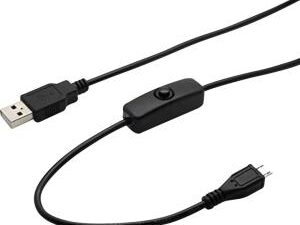 USB Ladekabel 1.5m Länge für bis zu 2A mit Ein- und Ausschalter für Raspberry Pi / Banana Pi (K-1470)