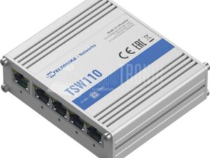 Teltonika TSW110 Netzwerk-Switch Unmanaged Gigabit Ethernet (10/100/1000) Power over Ethernet (PoE) Blau - Grau (TSW110)