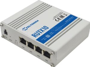 Teltonika NextGen Enterprise IoT Router, 4x 1Gbit, Wave-2 802.11ac, Bluetooth LE, RMS LTE / 3G Router (RUTX10-R)
