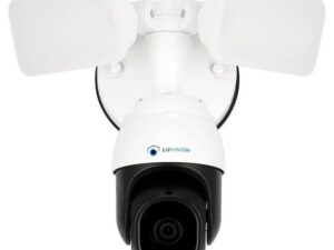 LUVISION "LV-G-2040" Überwachungskamera (Außen- und Innenbereich, LED Flutlicht Lampe mit Kamera PTZ Überwachungskamera schwenkbar mit Bewegungsverfolgung App)