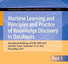 Machine Learning and Principles and Practice of Knowledge Discovery in Databases (eBook, PDF)
