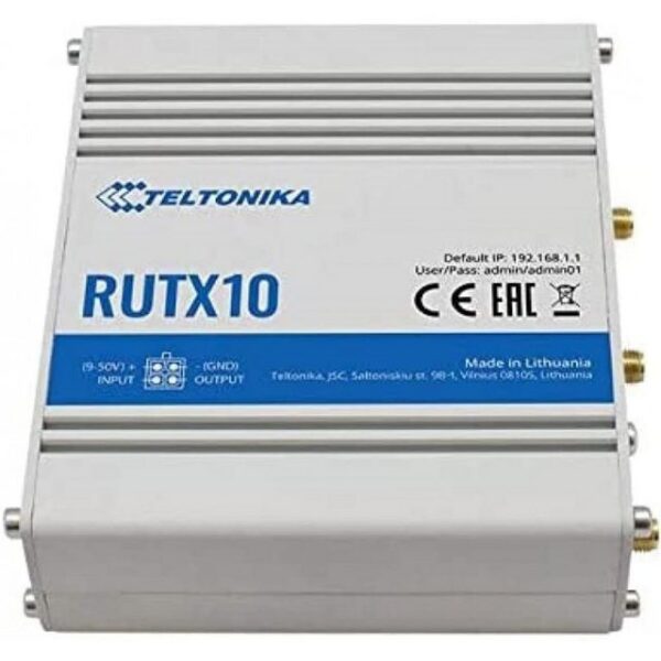 Teltonika "RUTX10 - Dual-WiFi-Band-Industrierouter - Router - WiFi-Router - weiß" WLAN-Router