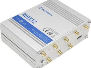 Teltonika RUTX12 - Wireless Router - WWAN - 5-Port-Switch - GigE, PPP, Modbus, 802,11ac Wave 2 - Bluetooth 4,0, 802,11b/g/n/ac Wave 2 - Dual-Band (RUTX12000000)