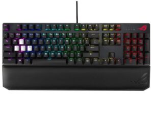 Asus "ROG Strix Scope NX Deluxe" Gaming-Tastatur (RGB, kabelgebundene mechanische, Gaming-Tastatur, Aluminiumgehäuse)