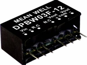 MeanWell Spannungswandler Mean Well DPBW03G-12 DC/DC-Wandlermodul 125 mA 3 W Anzahl Ausgänge:, (DPBW03G-12)