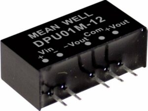 MeanWell Spannungswandler Mean Well DPU01M-05 DC/DC-Wandlermodul 100 mA 1 W Anzahl Ausgänge: 2, (DPU01M-05)