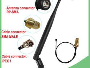 EOTH 2.4g antenna 5dbi sma female wlan wifi 2.4ghz antene IPEX 1 pigtail UFL 21cm male iot router tp link signal receiver antena