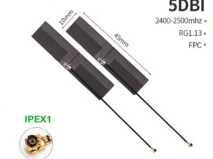 eoth 2pcs FPC soft board iot wifi Antenna 5.8 Ghz 2.4ghz Dual Band Built-in Bluetooth patch gain antenna ipex 1 8dbi