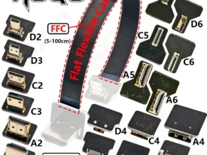 Band FPV HDMI-Kompatibel Stecker Flexible Flache Kabel Raspberry Pi 4 Micro HDMI zu HDMI/Mini HDMI