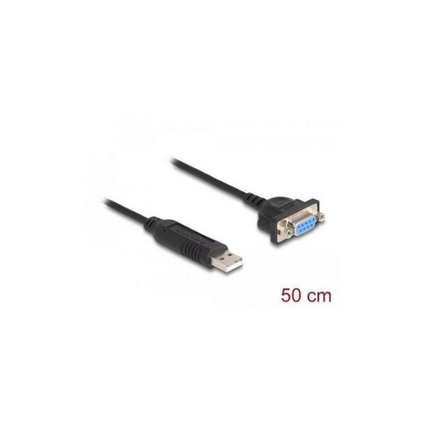Delock 66453 - USB 2.0 zu Seriell RS-232 Adapter mit kompaktem... Computer-Kabel, USB A, USB (50,00 cm)