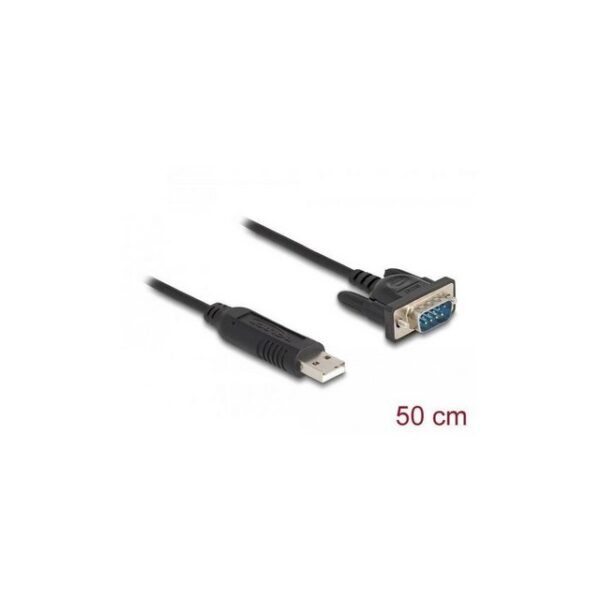 Delock 66461 - USB 2.0 zu Seriell RS-232 Adapter mit kompaktem... Computer-Kabel, USB A, USB (50,00 cm)