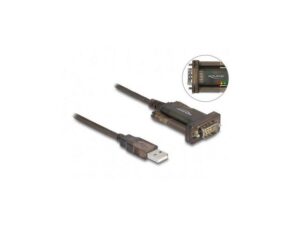 Delock Adapter USB 2.0 Typ-A > 1 x Seriell DB9 RS-232 Computer-Kabel, DB9, (200,00 cm)