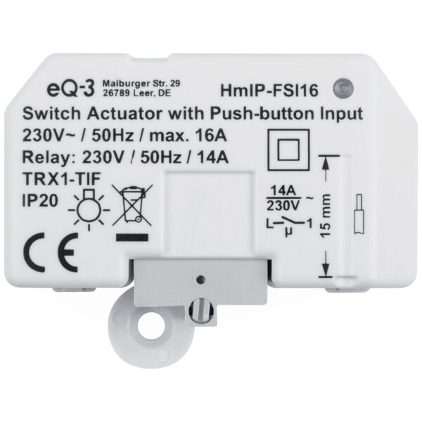 ELV Bausatz Homematic IP Schaltaktor mit Tastereingang (16 A) HmIP-FSI16, Unterputz