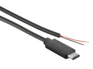 Joy-IT USB-Typ-C-Stromkabel mit offenem Kabelende (Doppellitze), K-1473