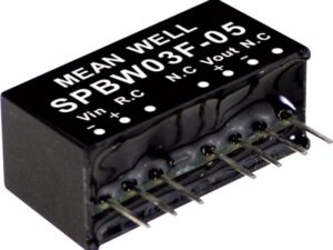 MeanWell Spannungswandler Mean Well SPBW03F-05 DC/DC-Wandlermodul 600 mA 3 W Anzahl Ausgänge:, (SPBW03F-05)