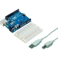 Arduino Set UNO Platine + USB 2.0 Anschlusskabel + Steckplatine (65139)