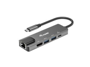 Equip EQUIP Dock USB-C->HDMI,Gigabit LAN,2xUSB3.0,100WPD 0,25m Computer-Kabel