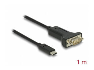 Delock - Adapter usb Type-C™ zu 1 x Seriell RS-232 D-Sub 9 Pin Stecker 1 m (64195)