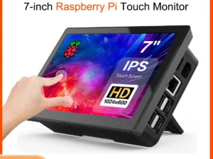 HOWENS Portable 7 inch Touch LCD Raspberry Pi 4 5 Screen Industrial Monitor 1024x600 Support HDMI